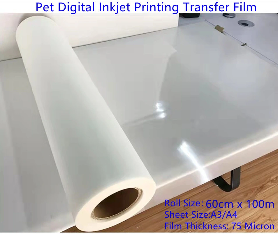 A3 Pet Release Dtf Transfer Film Heat Transfer Film Sheets for Digital Inkjet Printer Heat Transfer Printing in Stock