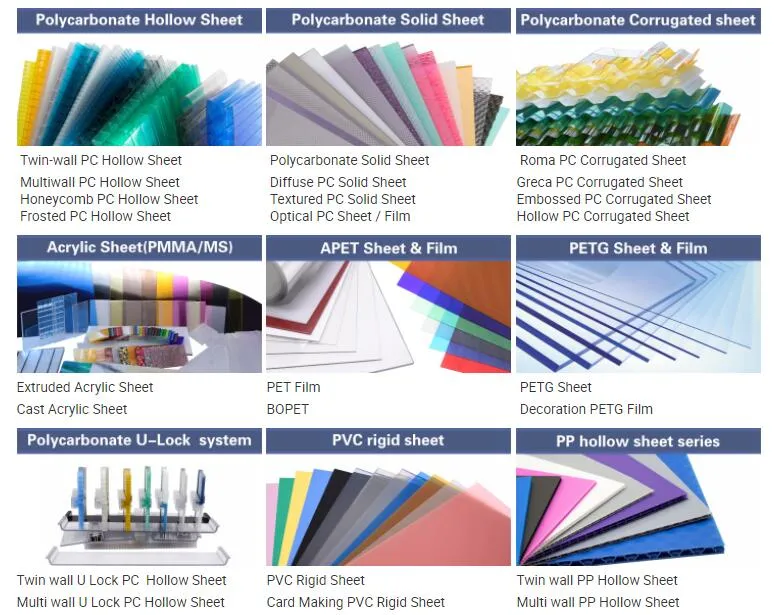 Hot Sales Customized Colors Transparent Scratch Resistant Thermoformed Rigid PETG Sheet