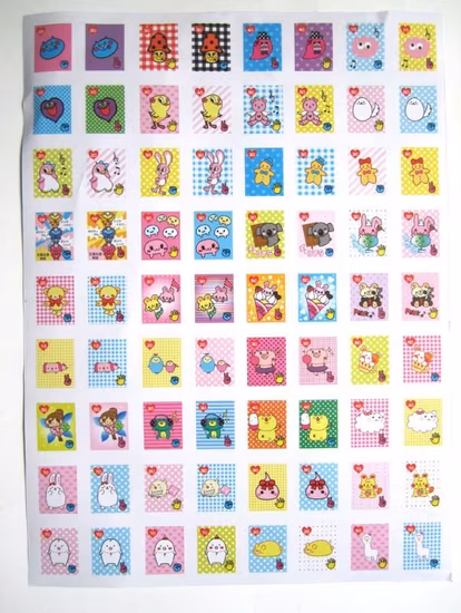 屋外用 Cmyk 印刷光沢ラミネート付き PVC/紙ラベルシート (低価格)